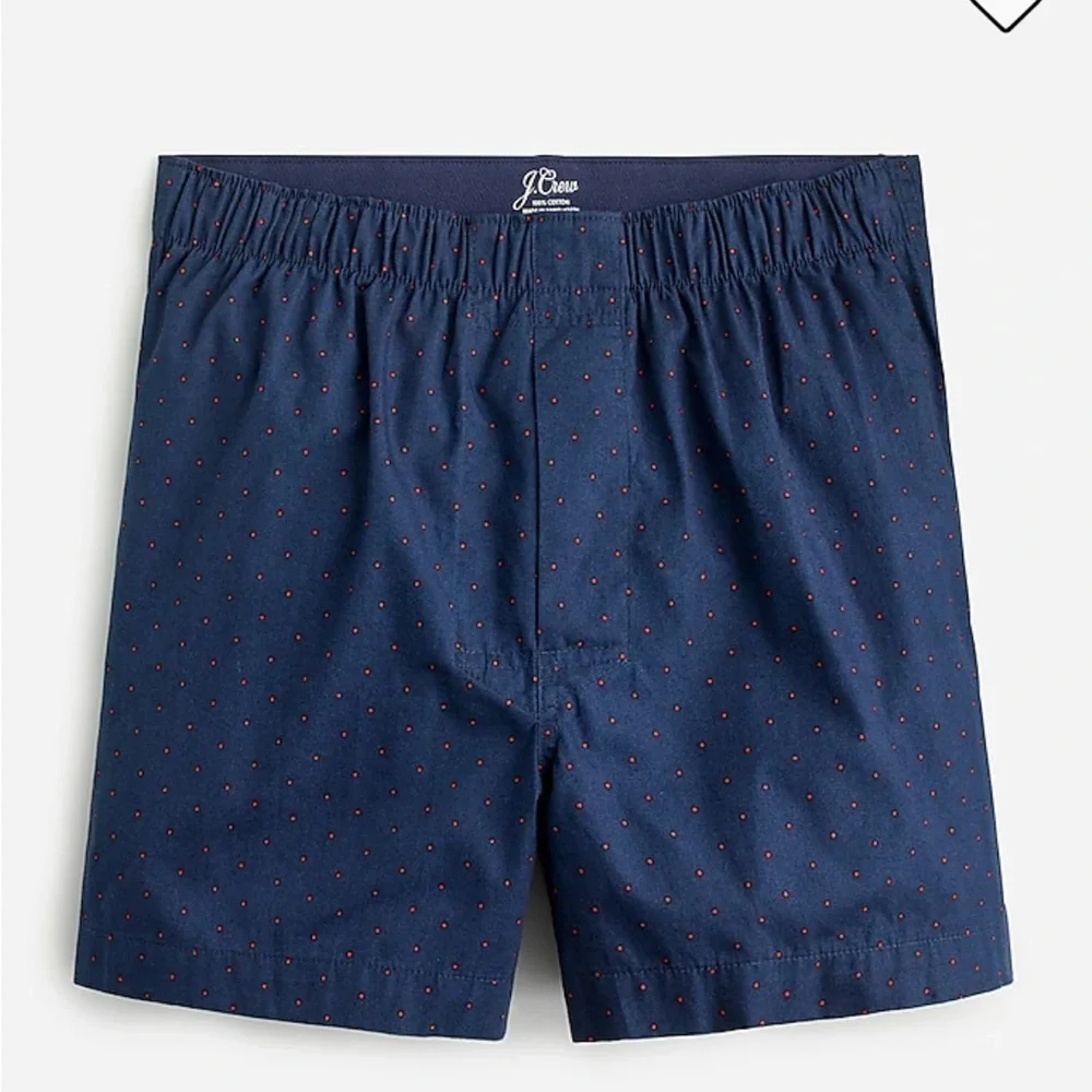 J crew patterned boxers dot print navy